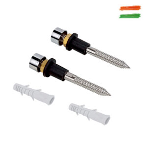 Wall Hung Rag Bolt-SS-304-Brass Cap